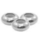 DQ Metal bead disc 8x4mm with rubber inside Antique silver